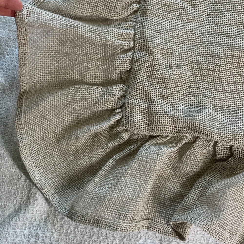 Pine Cone Hill Linen 26” Euro sham with Ruffle
